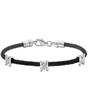 Gemstones 0.02 Ct. Tw. Diamond Bangle - White