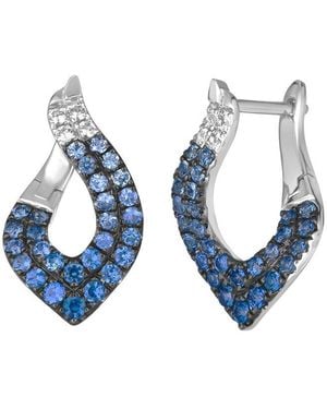 Le Vian Le Vian 14K 1.39 Ct. Tw. Sapphire Ombre Earrings - Blue
