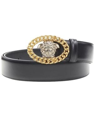 Versace Runway Medusa Chain Belt (Authentic Pre-Loved) - Grey