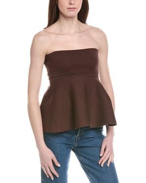 Line & Dot Kingston Knit Sweater Top - Brown