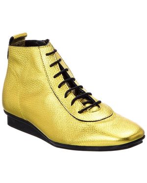 Arche Matelo Leather Trainer - Yellow