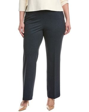 Anne Klein Plus High-Rise Pull-On Bootcut Pant - Blue