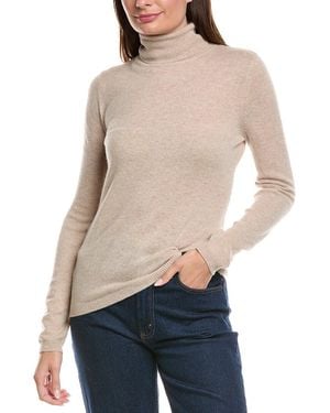 Forte Turtleneck Cashmere Jumper - Natural