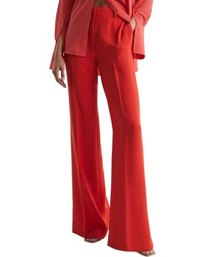 Reiss Maia Wide Leg Trouser - Red