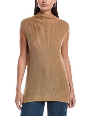 Bella Dahl Mock Neck Jumper Vest - Natural