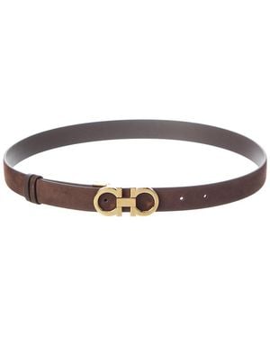 Ferragamo Gancini Adjustable Leather Belt - Multicolor