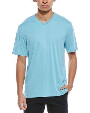 Tommy Bahama Bay Stripe V-Neck T-Shirt - Blue