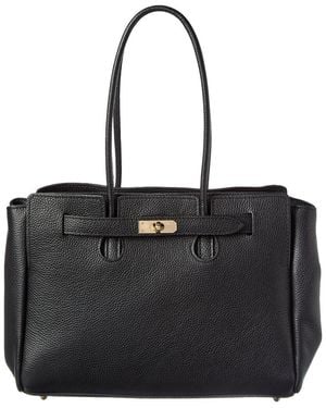 Isabella Rossetti Beatrix Leather Handbag - Black