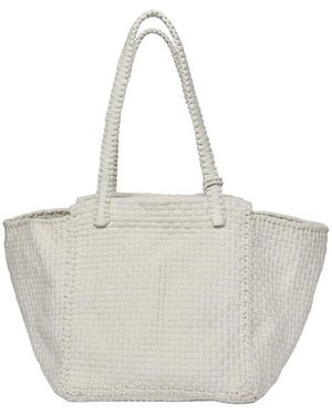 Kayu Soona Upcycled Woven Tote - White