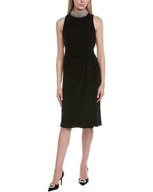 Teri Jon Sleeveless Mini Dress - Black