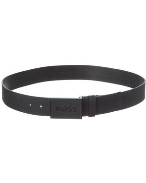 BOSS Icon Leather Belt - Black