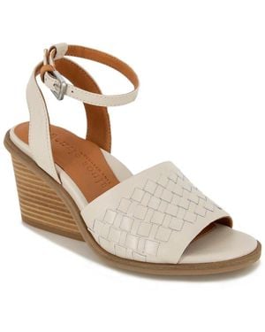 Gentle Souls By Kenneth Cole Nadia Leather Wedge - Metallic