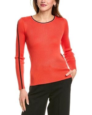 Tahari Rib Jumper - Red