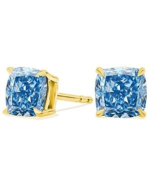 Amairah 14K 2.00 Ct. Tw. Lab-Grown Diamond Stud Earrings - Blue