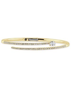 Sabrina Designs 14k 1.63 Ct. Tw. Diamond Bangle Bracelet - White