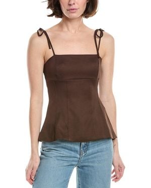 7021 Sleeveless Top - Brown