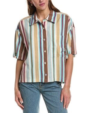 Electric and Rose Kyle Linen-Blend Shirt - Multicolor