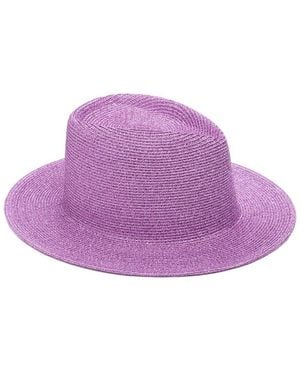Eugenia Kim Blaine Metallic Straw Hat - Purple