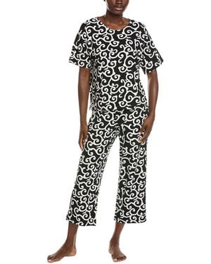 Natori Ottoman Pj Set - White