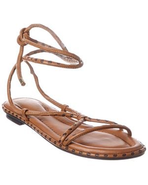 Alexandre Birman Donna Leather Flat - Pink