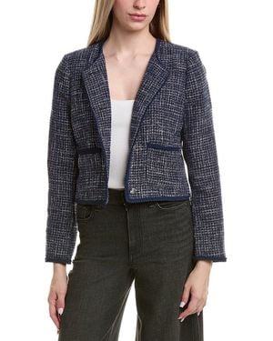 Laundry by Shelli Segal Patch Pocket Tweed Jacket - Black
