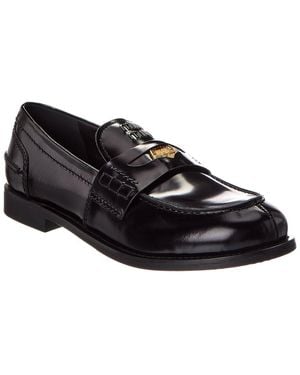 Miu Miu Leather Penny Loafer - Black