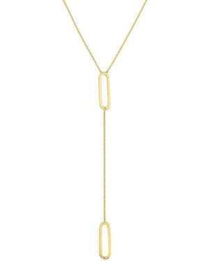 HAWLEY ST 14K Geometric Necklace - White