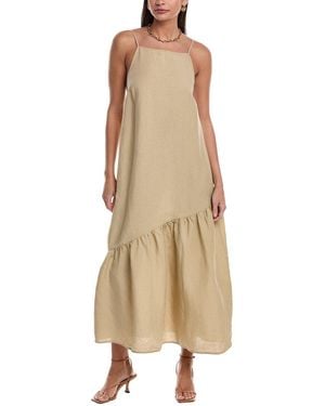 Onia Air Linen-Blend Square Neck Maxi - Natural