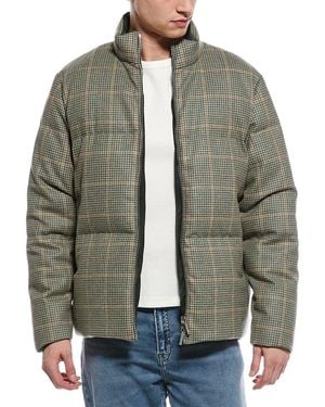 Thom Browne Reversible Wool Puffer Down Coat - Grey