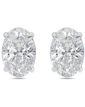 Diana M. Jewels Diana M. 14K 4.00 Ct. Tw. Lab-Grown Diamond Earrings - White