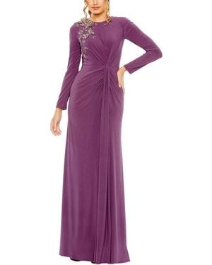 Mac Duggal Jersey Gown - Purple