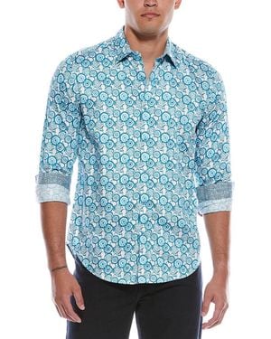 Robert Graham Cantley Classic Fit Woven Shirt - Blue
