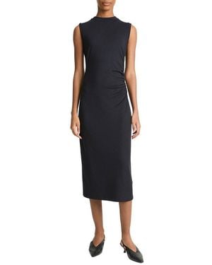 Vince Waist Gather Dress - Black