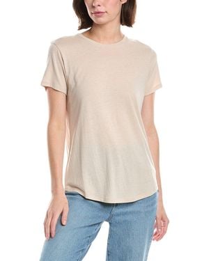 Vince Shirttail Crew Shirt - White