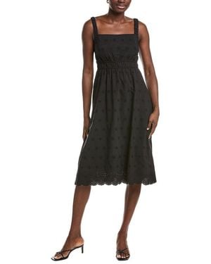 Ellen Tracy Eyelet Dress - Black