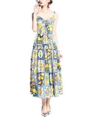 Vincent Midi Dress - Blue