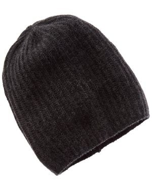 Portolano Slouchy Cashmere Hat - Black
