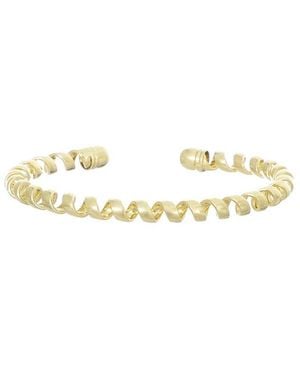 Adornia Plated Coil Cuff Bracelet - Metallic