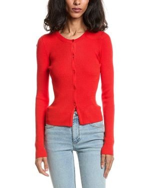 Splendid Jette Ribbed Top - Red