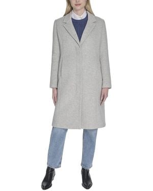 Cole Haan Slick Wool-Blend Coat - Grey