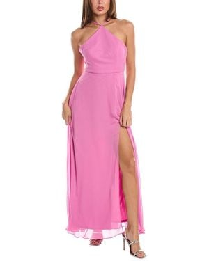 Lovely Halter Maxi Dress - Pink
