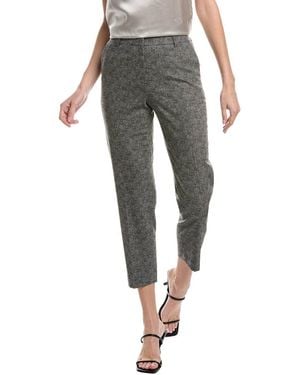 Lafayette 148 New York Clinton Wool-blend Ankle Pant - Gray