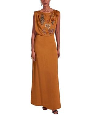 Temperley London Adalina Gown - Brown