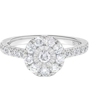 H.J. Namdar 14K 0.76 Ct. Tw. Diamond Halo Ring - White