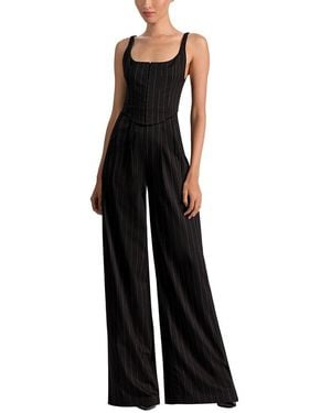 Alice + Olivia Rebecca Tailored Vest Jumpsuit - Black