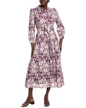 English Factory Printed Midi Dress - Purple