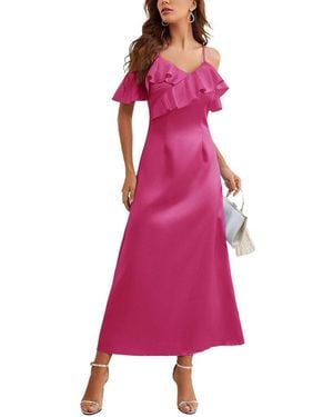 COLON DIANA Midi Dress - Pink