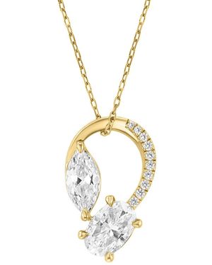 Effy Fine Jewelry 14K 2.55 Ct. Tw. Lab-Grown Diamond Necklace - Metallic