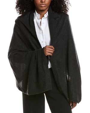 Portolano Cashmere Poncho - Black