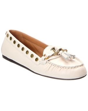 Isabel Marant Faxel Leather Loafer - White